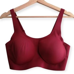 Knix Revolution Adjustable Pullover Bra Red Large+ L+ (Fits 36E/DDD, 36F, 36G)